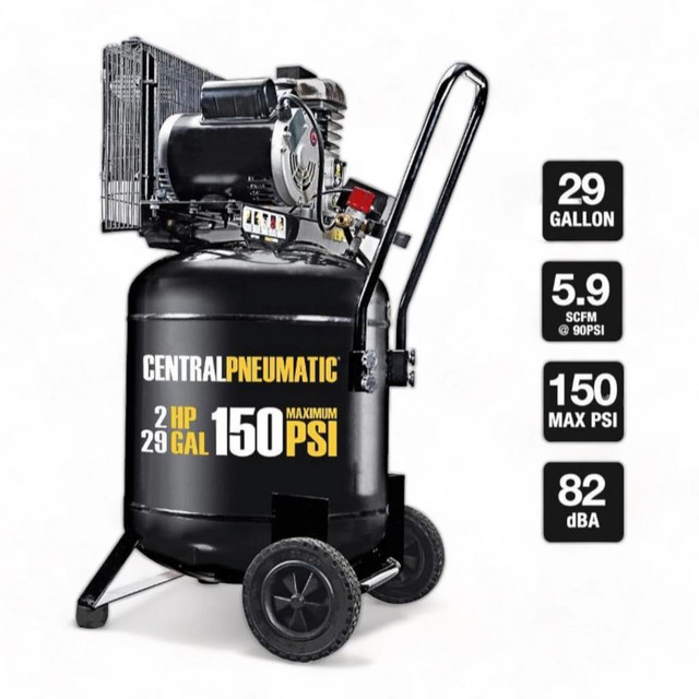 HOC V29 29 GALLON 2 HP 150 PSI CAST IRON VERTICAL AIR COMPRESSOR + 90 DAY WARRANTY + FREE SHIPPING in Power Tools - Image 2