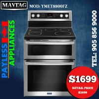 Maytag YMET8800FZ 30 Electric Free Standing Range Self Clean Convection 6.7 cu. ft.