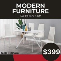 White Dining Table Set on Sale !! Huge Furniture Sale Chatham !!