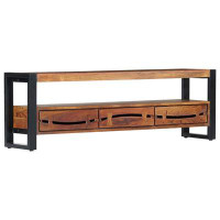 Millwood Pines Zina Solid Wood TV Stand for TVs up to 55"