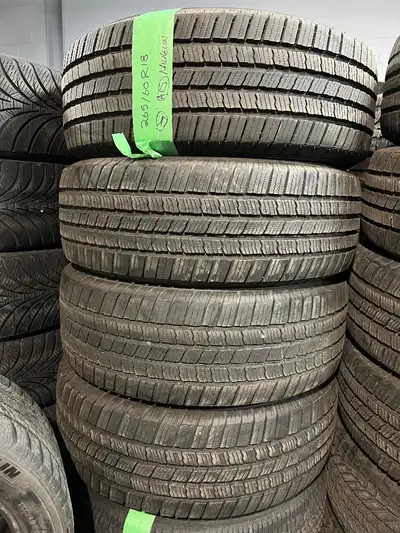 265 60 18 2 Michelin Premier LTX Used A/S Tires With 90% Tread Left