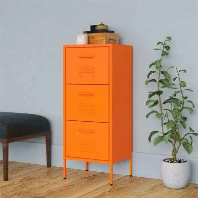 Latitude Run® 40'' Tall Steel 3 - Drawer Accent Chest