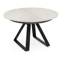 Calligaris Atlante Round Table with Metal Base and Extension