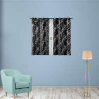 East Urban Home Blackout Curtains For Living Room Darkening Energy Efficient Kitchen Window Curtains Grommet Top 2 Panel