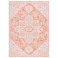 Bungalow Rose BMU841 Area Rug in Rust / Ivory