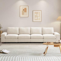 Ebern Designs 128" Upholstered Sofa