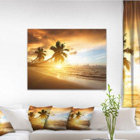 East Urban Home Seascape 'Caribbean Seashore Sunset' Photograph