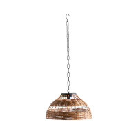 Bay Isle Home™ Gerianne Natural 1-Bulb 7.75" H Solar Powered Outdoor Pendant