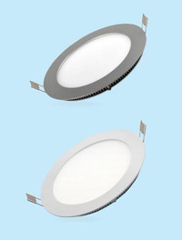 UL Certified - Super Slim Round 7W LED Panel Light  4/5" & 5/6"  ( Builders Price Available ) Silver pot light