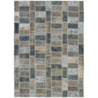 Isabelline One-of-a-Kind Rushford Hand-Knotted 5'9" x 7'7" Wool Grey/Beige Area Rug
