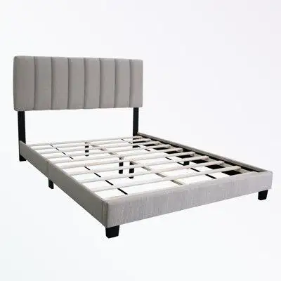 Latitude Run® Queen Size Bed with Adjustable Headboard