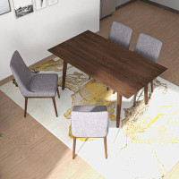 Corrigan Studio 4 - Person Eucalyptus Solid Wood Dining Set