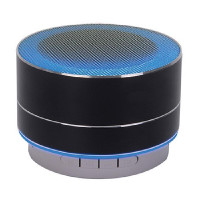 M Urban Portable Aluminum Bluetooth Speaker with LED Lights & Hands-Free Calling - Black