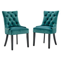 Modway Regent Tufted Performance Velvet Dining Side Chairs - Set of 2 by Modway