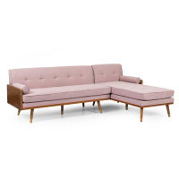 George Oliver Bridgeport 100" Wide Right Hand Facing Modular Sofa & Chaise
