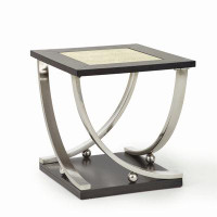 Orren Ellis Transitional Style Statement End Table With A Modern Twist