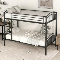 Isabelle & Max™ Twin Over Twin Metal Bunk Bed Black