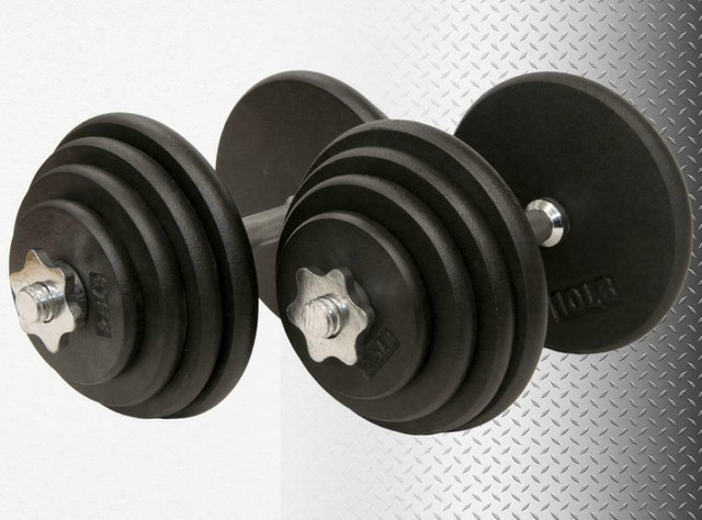 FREE SHIPPING CODE IS eSPORT NEW eSPORT IRON ADJUSTABLE DUMBBELLS, 10lb – 60lb, ($256 For Pair) in Exercise Equipment in Kamloops