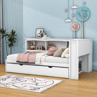 Latitude Run® Twin Size Wood Daybed With Trundle