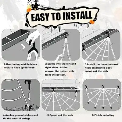 Our Spider webs Halloween decorations is the perfect addition to your Halloween decorations outdoor...
