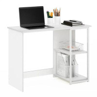 Ebern Designs Ebern Designs Camnus Modern Living Computer Desk 40 Inch, Solid White/White