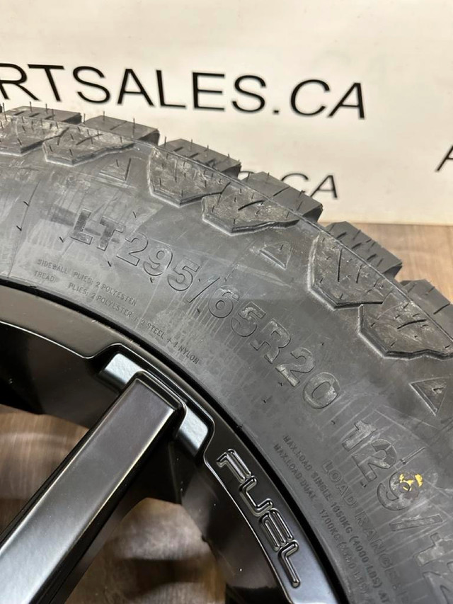 295/65/20 Amp tires &amp; Fuel rims 8x180 GMC Chevy 2500 3500. - CANADA WIDE SHIPPING in Tires & Rims - Image 4