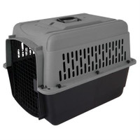 Aspen Pet Porter Dog Kennel, 28inch Length, 25 to 30lbs, Dark Gray and Black