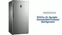 Insignia 17 Cu. Ft. Frost-Free Upright Convertible Freezer/Fridge (NS-UZ17SS0) -Stainless. Super Sale $899.00 No Tax