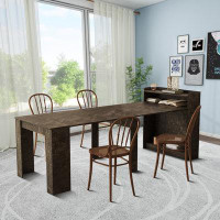 Ebern Designs Multipurpose Design Extendable Dining Table with Rectangular desktop, for Living Room, Dining Room