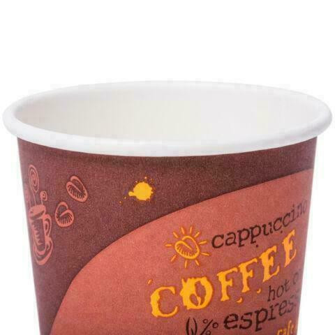 4 oz. Poly Paper Hot Cup with Coffee Design - 1000 / Case *RESTAURANT EQUIPMENT PARTS SMALLWARES HOODS AND MORE* in Other Business & Industrial in City of Toronto - Image 3