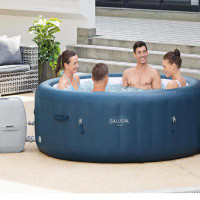 Bestway Bestway Saluspa Milan Airjet Inflatable Hot Tub With Energysense Cover, Blue