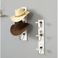 Gracie Oaks Rosko Solid Wood 6 - Hook Wall Mounted Hat Coat Rack