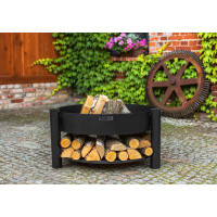 Good Directions Cook King 111246 Montana Fire Pit, 23.5" Diameter, Wood Storage, Wood Burning Fire Pit