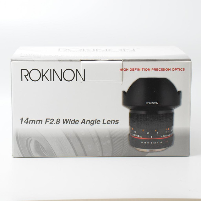 Rokinon 14mm f2.8 Wide Angle Lens for Canon (ID  - 2004) in Cameras & Camcorders