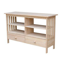 Gracie Oaks Aaradhy Solid Wood TV Stand for TVs up to 55"