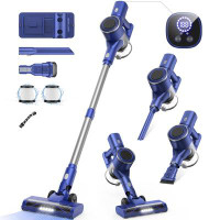 eIMMA Powerful Cordless Vacuum, 25KPA Suction, 40-min Runtime, for Hard Floors, Low Carpets, Pet Hair