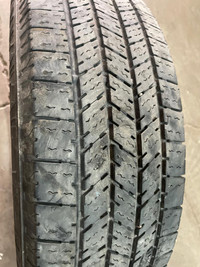 4 pneus dété LT225/75R16 115/112R Firestone Transforce HT2 51.5% dusure, mesure 6-8-8-6/32