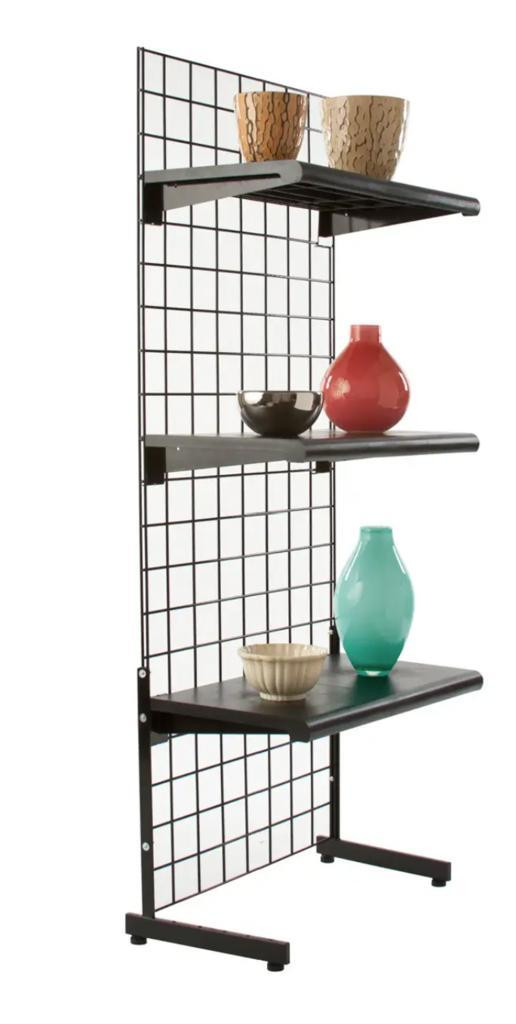 L-LEGS FOR GRID PANELS/FREE STANDING CLOTHING &amp; SHELVING DISPLAY PANEL/ SPACE SAVING/ WHITE, BLACK &amp; CHROME in Other in Ontario - Image 3