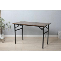 17 Stories Folding Table Desk  31.5X15.7 Inches  Computer Workstation No Install  BEIGE