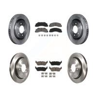 Front Rear Brake Rotor & Ceramic Pad Kit For 15-17 Ford F-150 With Electric Parking K8C-101155