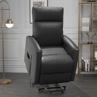 POWER LIFT RECLINER CHAIR WITH REMOTE CONTROL SIDE POCKET FOR LIVING ROOM HOME OFFICE STUDY GREY