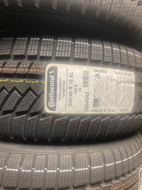 FOUR NEW 245 / 45 R19 CONTINENTAL TS850 WINTER TIRES -- OEM AUDI / S SCLASS / TESLA Y / TESLA S