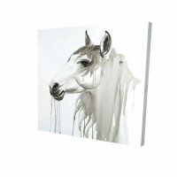 Charlton Home 'Beautiful Horse' Oil Painting Print on Wrapped Canvas