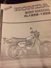 Honda XL125S XL185S Shop Manual