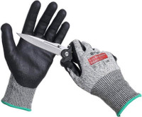 PROTECT YOUR HANDS -- NEW BRIGIC LEVEL 5 CUT RESISTANT SAFETY GLOVES -- ONLY $5.99 PAIR