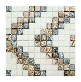 Realstone Systems Glass Mosaic Tile Trends Andante 1 Sq Ft per tile ( 22 Sq Ft per box) in Floors & Walls