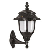 East Urban Home Molinaro Black Outdoor Armed Sconce