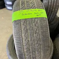 245 50 19 4 Bridgestone RF Dueler Used A/S Tires With 80% Tread Left