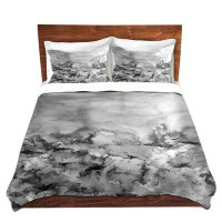 East Urban Home Into Eternity Greyscale Duvet Cover Set