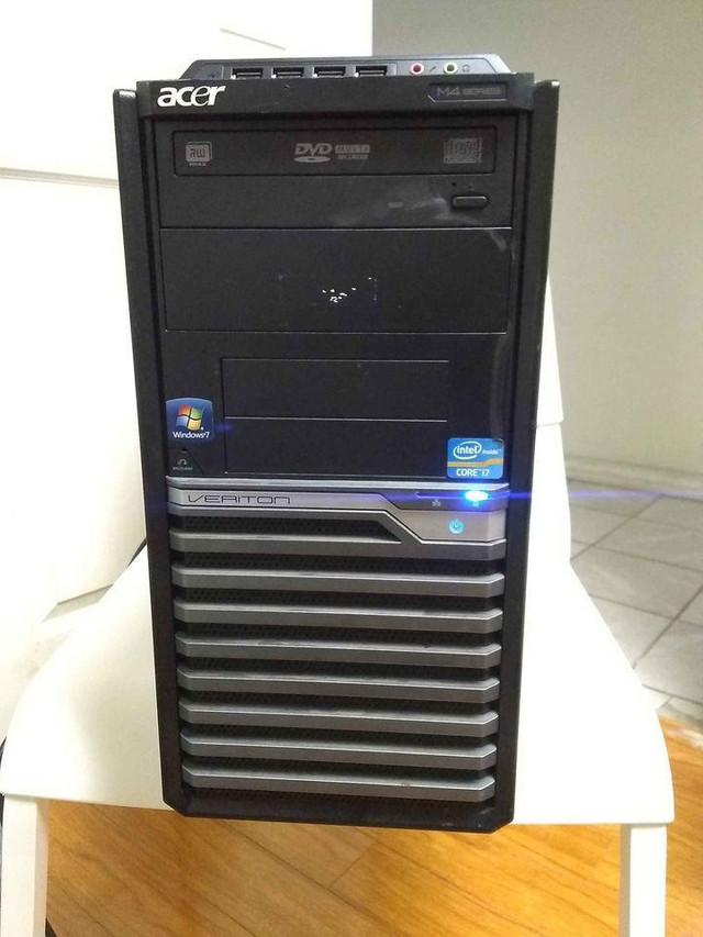 16 gig Ram Acer intel i7 Quad Core with WiFi 1000 GB HDD Storage Gaming computer with free monitor intel HD 2K Graphics in Desktop Computers in Toronto (GTA) - Image 3